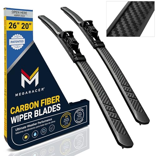 Patented OEM Carbon Fiber Windshield Wipers 26+20 | Tesla Model Y 2020-2025 | Model S 2021-2025 | Model X 2022-2025 | Front Automotive Replacement Windshield Wiper Blades for my Car 2 Pack Top Lock