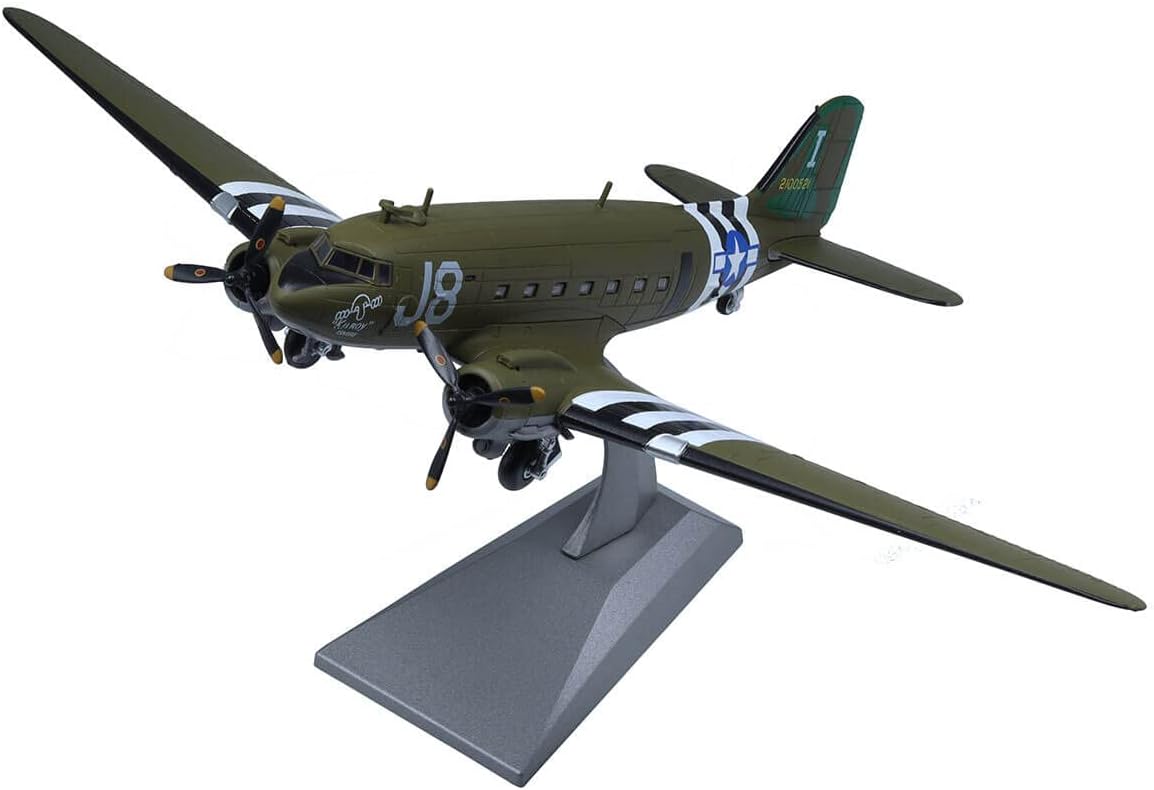 C-47 Transport Aircraft Plane Metal Aircraft Model 1/100 Military Airplane Models Diecast Plane J8