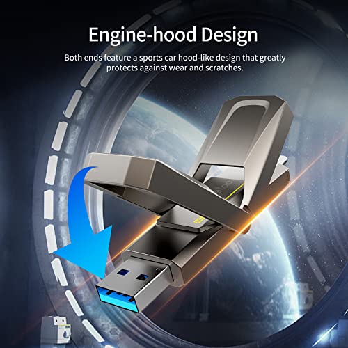 Netac US5 256GB Solid USB State Drive Portatile Esterno USB SSD Type-c e USB 3.2 Doppia Interfaccia Velocità fino a 550MB/s - Immagine 3