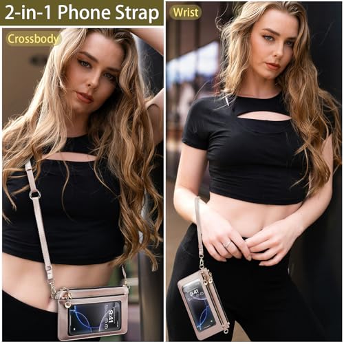 Small Crossbody Bags for Women Cell Phone Purse Touch Screen Bag Clutch Mini Wallet Vegan Leather 2 in 1 Neck Strap and Wrist2