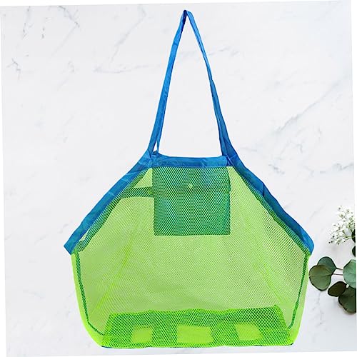 1pc Large Capacity Mesh Tote Bags for Beach Portable Storage Bag with Handle Dacron Material for Outdoor Use for Family Adventures and present Giving4
