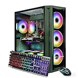 STGAubron Gaming PC Desktop Computer, Intel Core i7-8700 up to 4.6G, GeForce RTX 3060Ti 8G, 32GB DDR4, 2TB SSD, WiFi 6, BT 5.0, RGB Fan x 6,Windows 11 Home