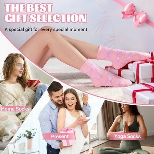 Image of Anlisim Fuzzy Socks for Women, Soft Comfy Cozy Fluffy Thick Winter Warm Fleece Slipper Socks