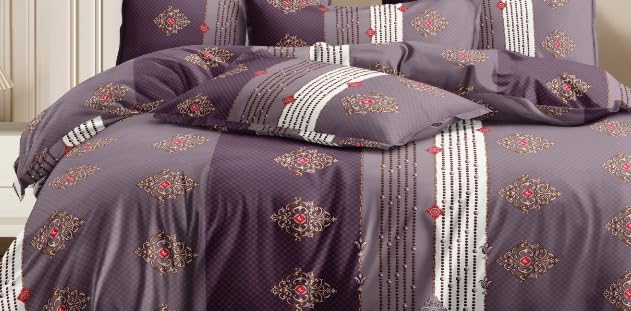 Image of 300 TC Cotton Feel Glace Cotton Elastic Fitted Bedsheet Single Bed with 1 Pillow Cover II Bedsheet for Single Bed Elastic - 36 inch x 78 inch inches (Full Size, Single Bed, Multicolor)