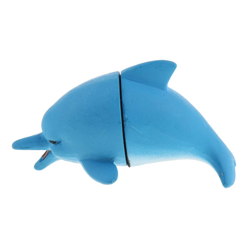 B Blesiya Aquarium Glass Algae Scraper Magnetic Cleaner Fish Tank Floating Design Brush - Dolphin