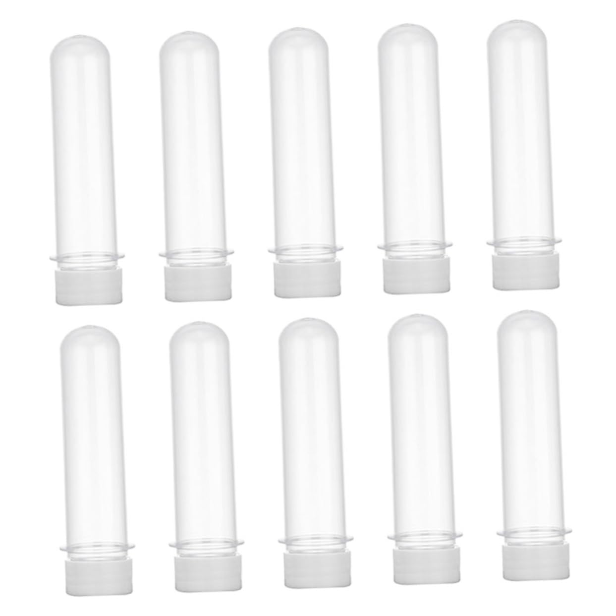 TOVINANNA Set of 10 Plastic Test Tube Lids Candy Storage Tubes Reusable Portable and Secure