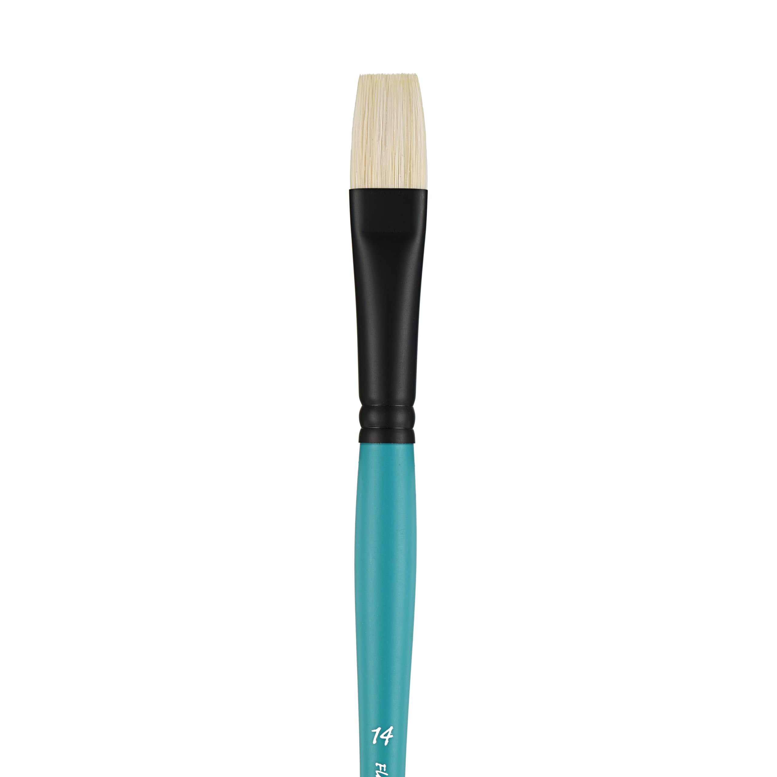 Pan Art Bristle Flat No. 14, Detail & Wash Brush for Oil Paints - Image 2