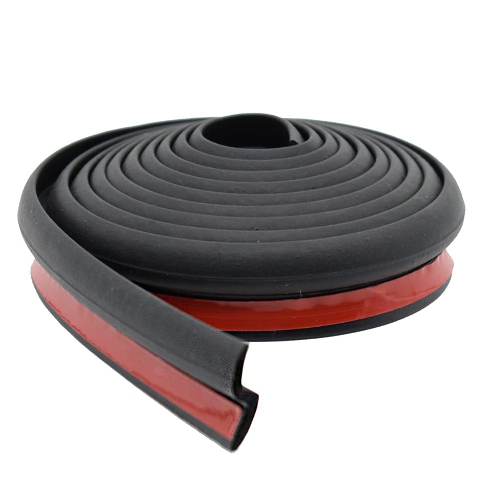 AUTOXBERT 4M/13ft Z Shape Car Window Door Rubber Seal Strip Edge Trim Guards Hollow Weatherstrip for Car Window Door Engine Cover