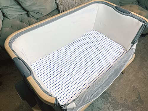 Bassinet Bed Sheets – Premium Bassinet Fitted Sheet For Halo, Mika Micky, Maxi Cosi & Others - 4 Pack 100% Jersey Knit - Bassinet Bedding For Standard Size Oval Or Halo Bassinet Pads For Boys & Girls #TOP7