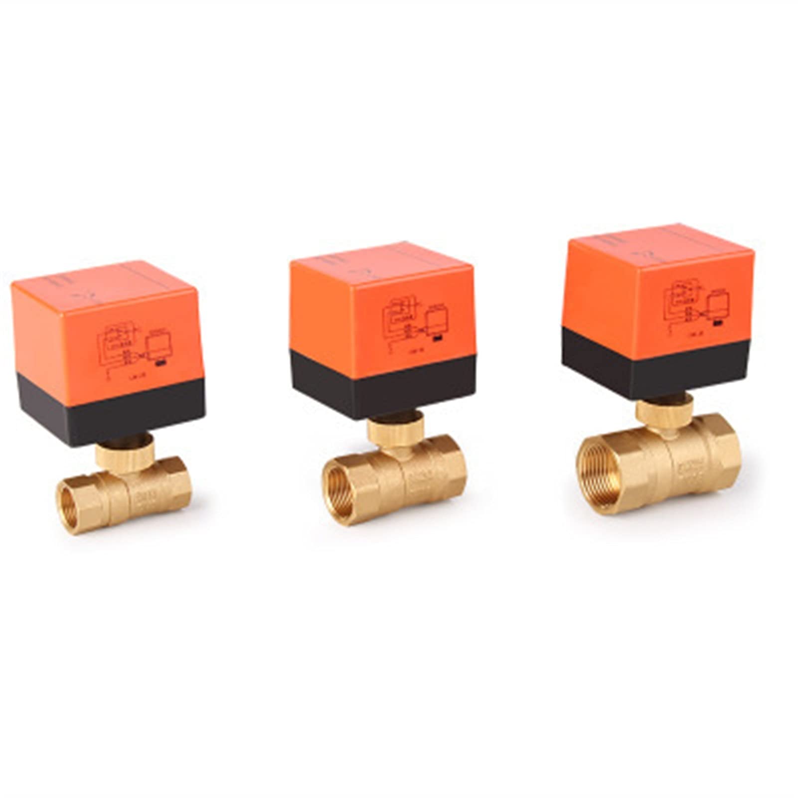 Electric Ball Valve AC220V DN15-50 3wire 2way Control Brass Thread Stable Motorized(DN15)