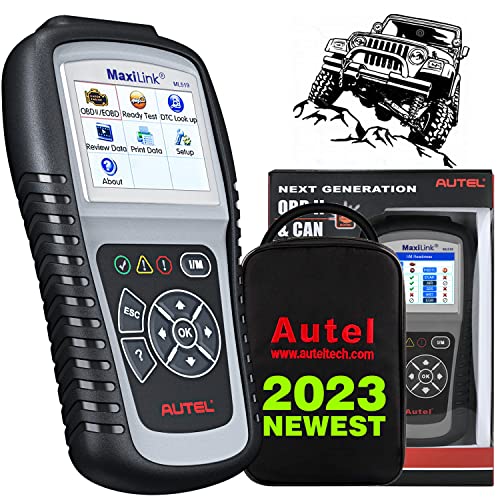 Autel Maxilink Ml519, 2023 Obd2 Scanner Check Engine Fault Code Reader, Same With Al519, Enhanced Mode 6 Automotive Diagnostic Scan Tool, Patented One-Click I/M Readiness, Dtc Lookup, Updated Of Al319 #TOP24