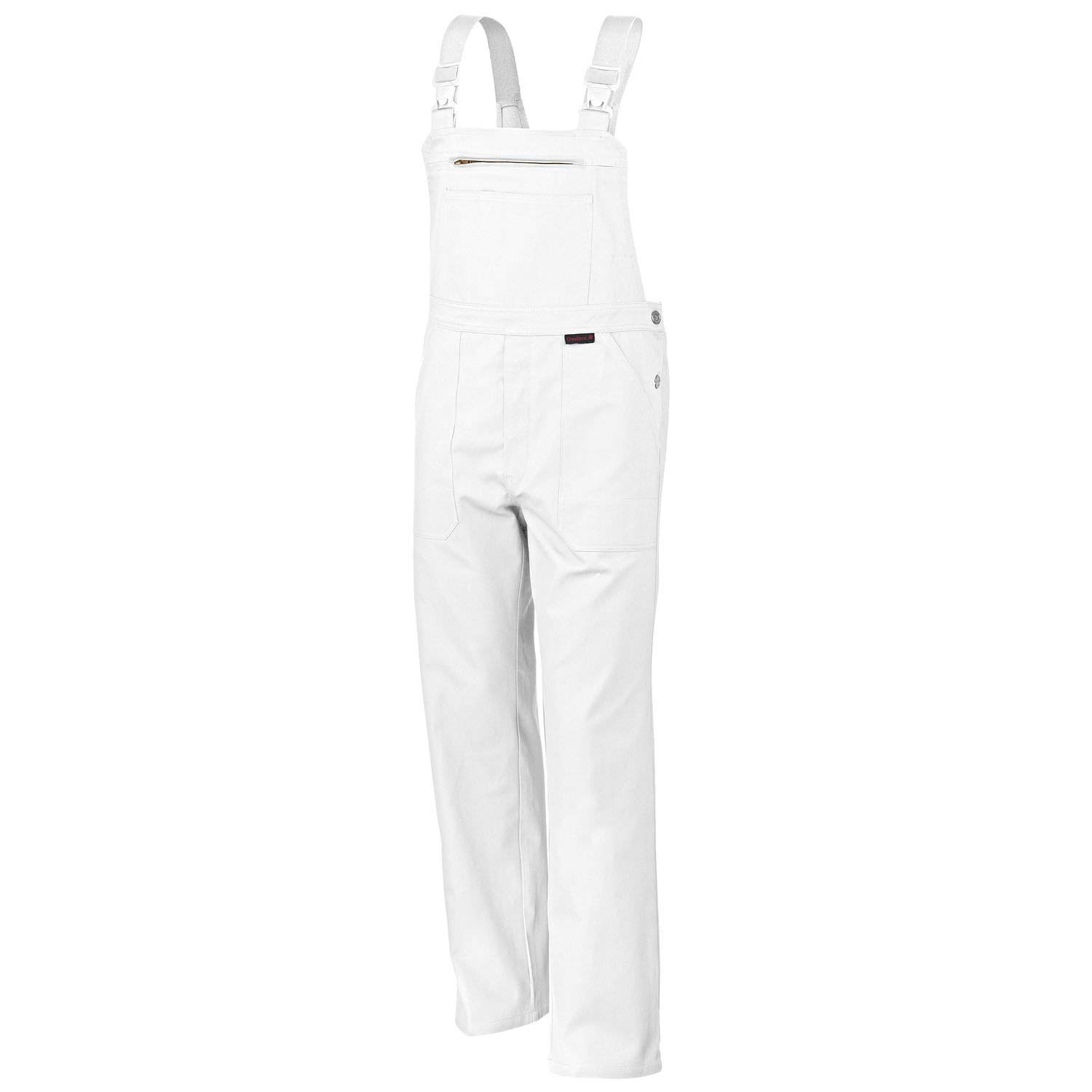 Salopette QUALITEX 270 en 5 couleurs, coton imperméable, taille 44–64, 90–110 - blanc - W58