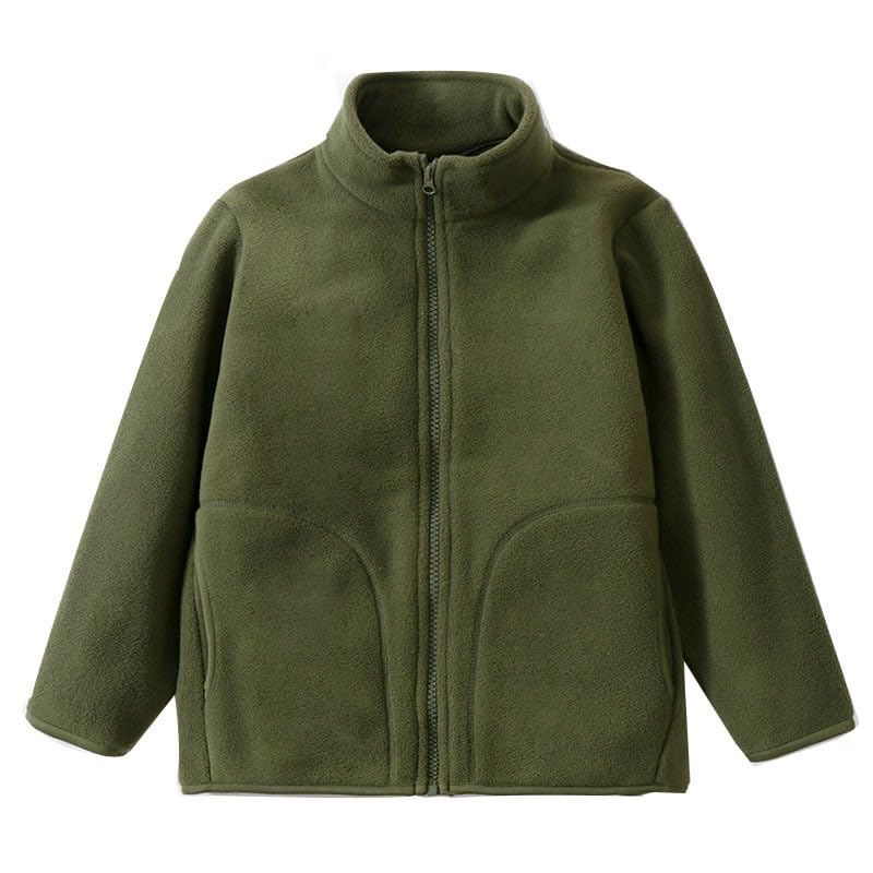 Generisch Kinder Fleecejacke mit Reißverschluss Taschen Warme...