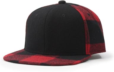 Premium Wool Blend Plaid Adjustable 
