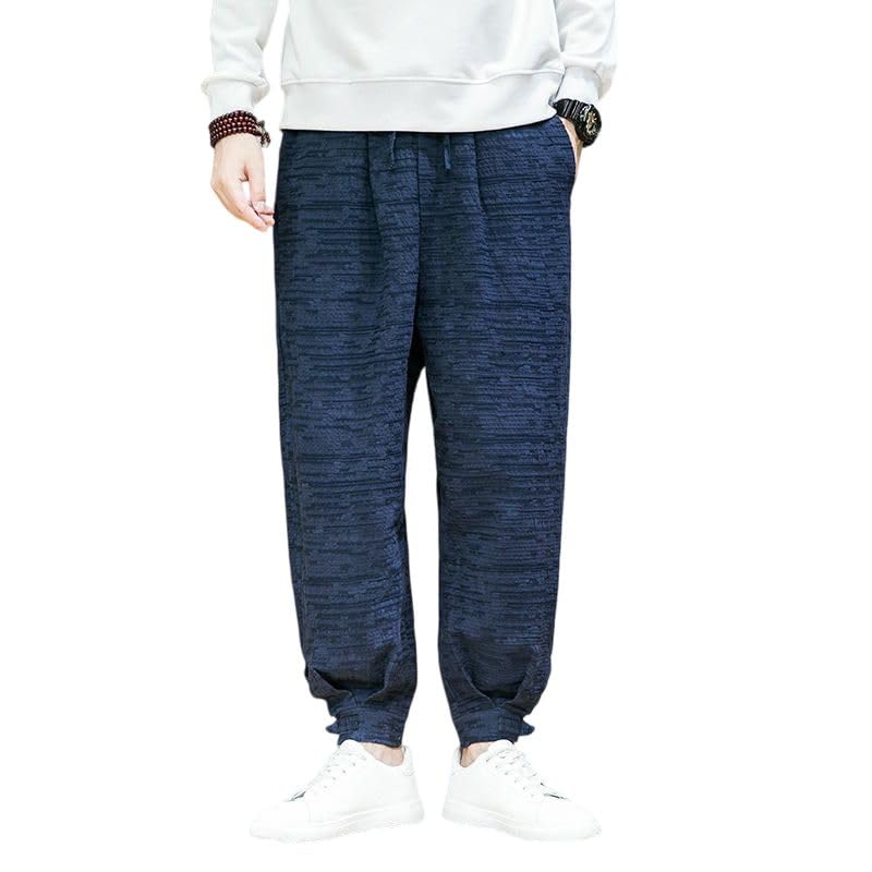 Jogging coton lin homme ample contre l'inconfort quotidien - 2