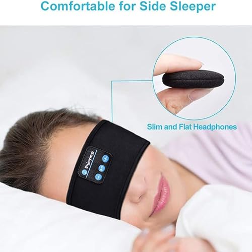 Faixa De Cabeça Com Som Bluetooth Bandana Fone De Ouvido Sem Fio Para Caminhada Dormir Treinar Ioga