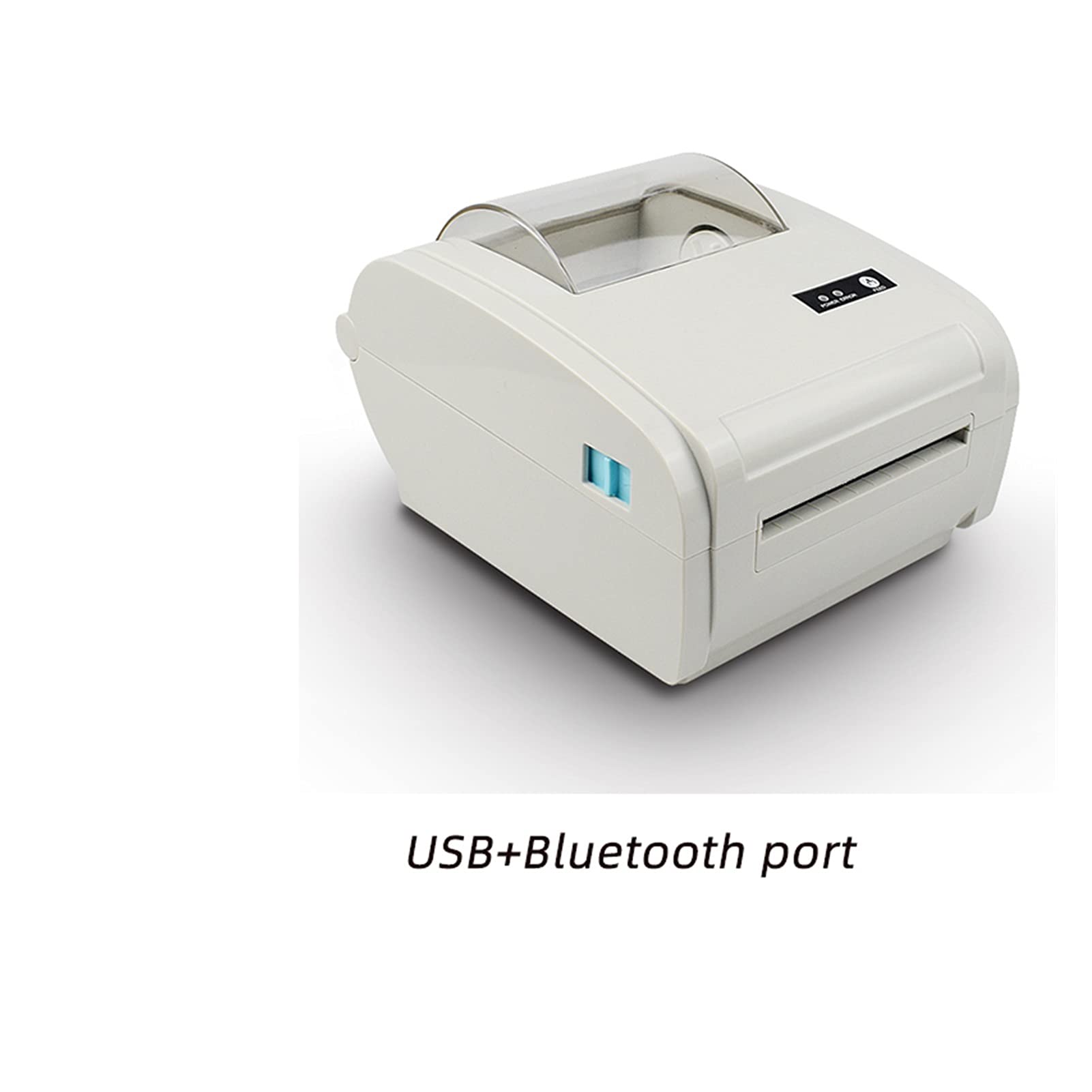 Mini stampante for etichette da 110 mm, for con codice a barre USB e Bluetooth, for Express for spedizioni, for ufficio logistico(Usb Bluetooth White)