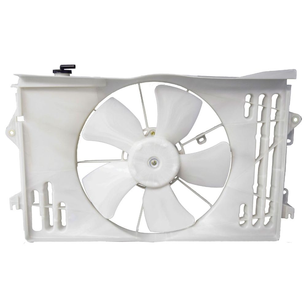 JUANQIAPAS Radiator and Condenser Cooling Fan Assembly for Pontiac for Vibe 1.8L 2003-2008,for Toyota for Corolla 1.8L 2003-2008 for Matrix 1.8L 2003-2008 SBFTO3115125