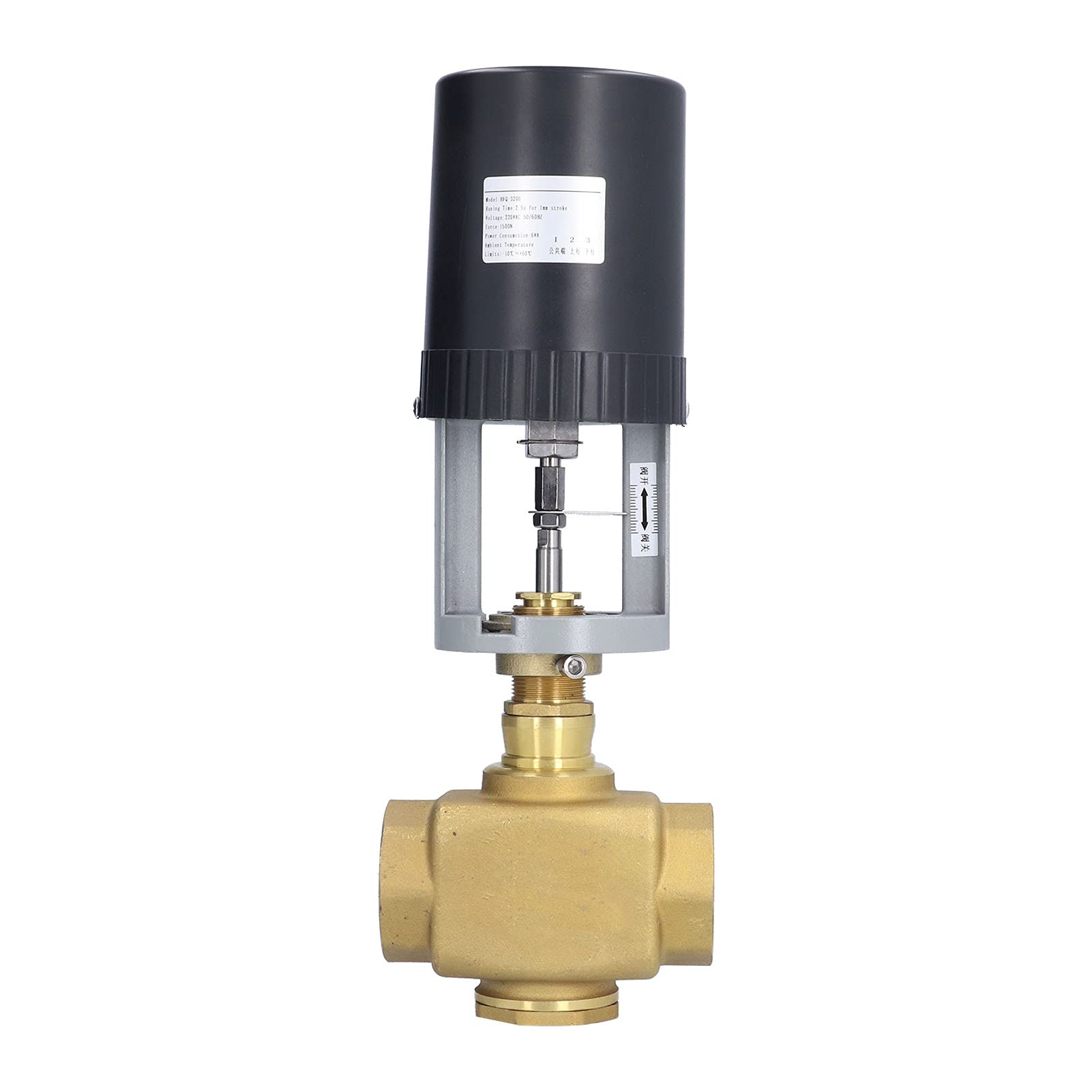 Rengue Válvula Motorizada Eléctrica 2 Vías, Latón BSP 220V CA para