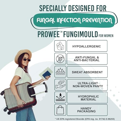 Image of Fungimould Disposable Women Panty | Prevents UTI & Infections |Anti Bacteria Anti Fungal Underwear |for Traveling,Trekking, Camping, Spa, Periods |Extra Hygiene