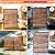 6FT Wooden Privacy Screen, Upgrade Outdoor Specialty Anti-Corrosion Wood