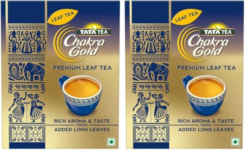 Image of Tata Tea Chakra Gold Premium Leaf, Rich Aroma & Taste, Black Tea With Leaf, 250 gram (Pack of 2)