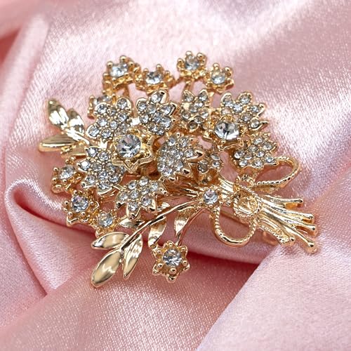 Image of Pretty Elegant Brooch Pin for Women,Flower Brooch Pin Broches for Women's Clothes