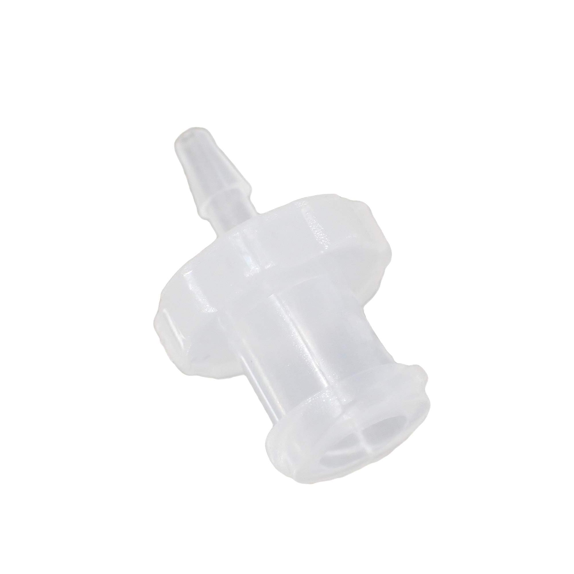 BleedZone Female Hose Connector - 1/16" PP Polypropylene Hose Barb Fittings, 5x Luer Lock Adapter for Laboratory Equipment, Syringe, Hose