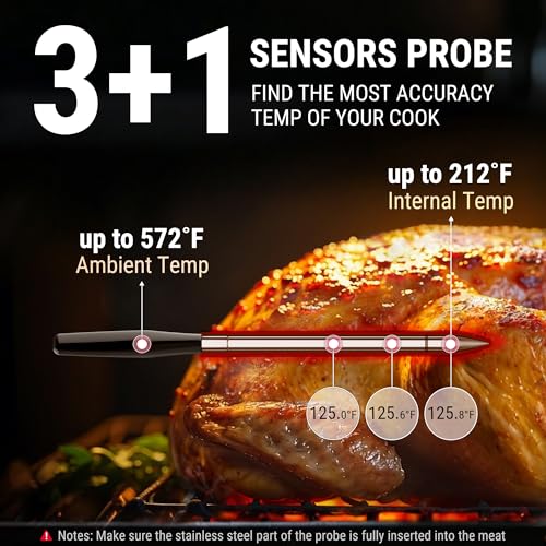 TempSpike Wireless Meat Thermometer Digital with App, WiFi & Bluetooth BBQ Grill Thermometer with High Precision, Waterproof & Heat-Resistant Probes, Rechargeable Base with Display for BBQ Smoker Oven - Image 5
