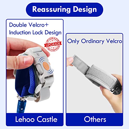 Lehoo Castle Baby Reins for Walking 1.5M Toddler Reins for Kids with Induction Lock Anti Lost Wrist Link Wrist Reins - Image 3