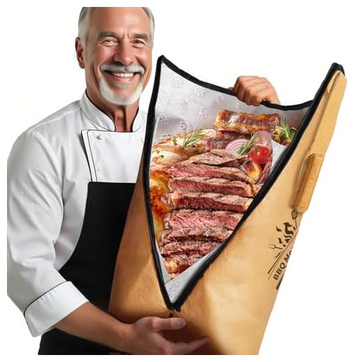 AMAWIN BBQ Blanket for Resting Meat, Reusable Heat Insulated Resting Bag, 5-Layer DuPont Fabric Insulated Brisket Resting Blanket with Wide Mouth – Waterproof, Breathable, and Tear-Resistant