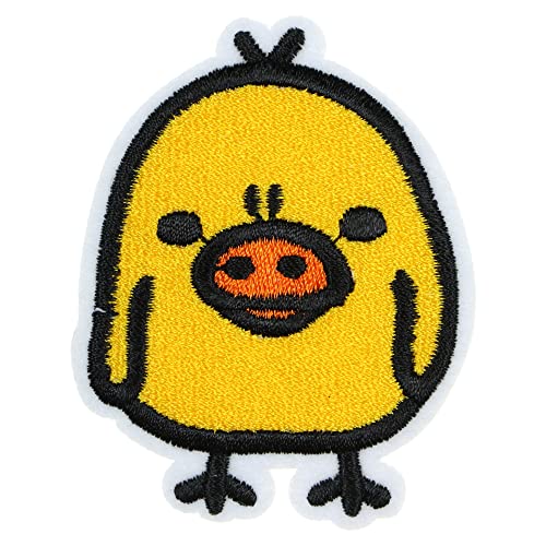Jpt - Duck Tiny- Mini Yellow Little Cute For Kids Children Embroidered Applique Iron/Sew On Patches Badge Cute Logo Patch On Vest Jacket Shirt Hat Jean Clothing Bag #TOP15