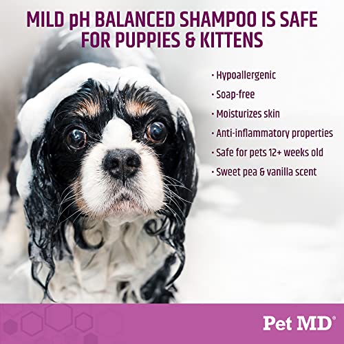 Pet MD EFA Deodorizing Shampoo for Dogs & Cats – Hypoallergenic Dog Shampoo for Sensitive Skin, Dry Skin, Itching, and Flaking – Professional Dog Shampoo Gallon Pet MD EFA Deodorizing Shampoo for Dogs & Cats – Hypoallergenic Dog Shampoo for Sensitive Skin, Dry Skin, Itching, and Flaking – Professional Dog Shampoo Gallon