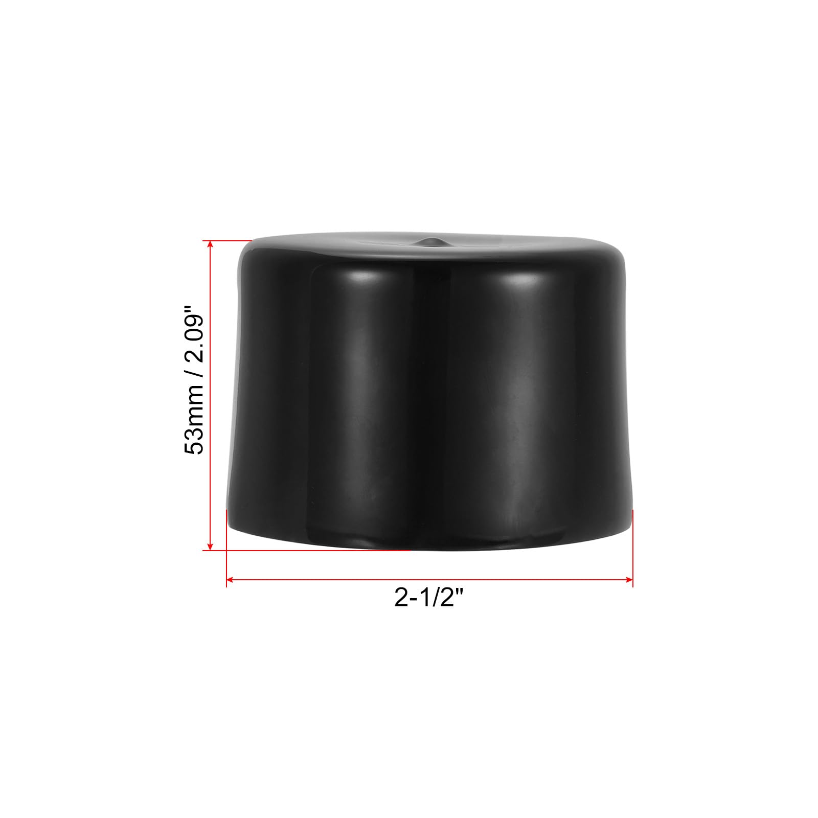 PATIKIL 2-1/2" ID Round Rubber End Caps - Image 2