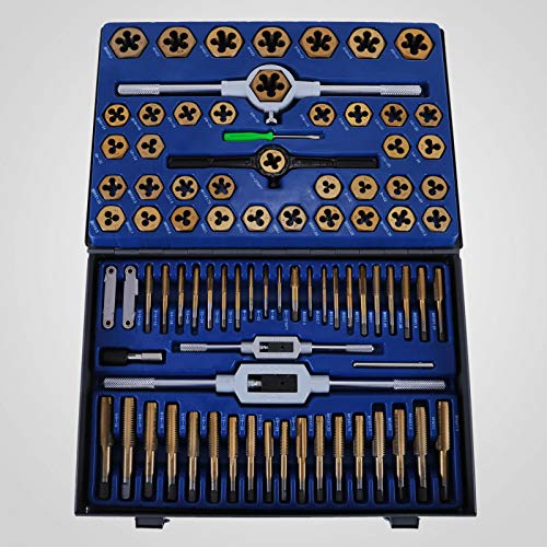 New 86pc Tap and Die Combination Set Tungsten Steel Titanium SAE AND METRIC