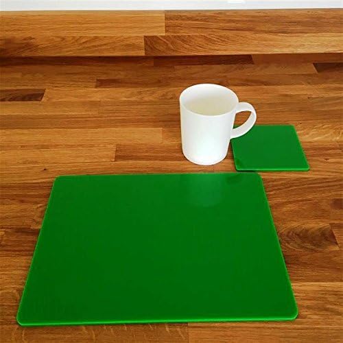 Rectangular Placemat and Square Coaster Set - Mocha Brown - Set of 4