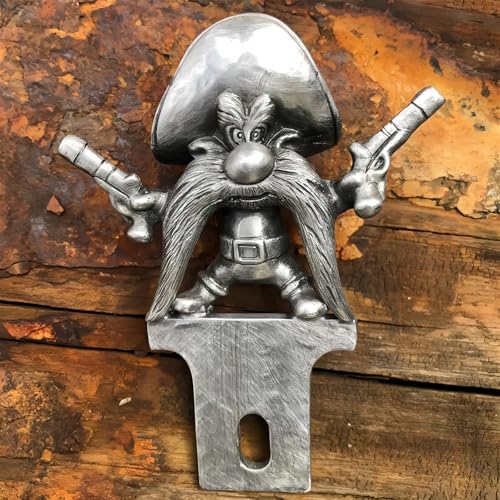 BEMKWG Trucks Hood Ornament Cartoon Vintage Car Ornaments Inspired by The Classic Animation Metal Rocket Hood Decoration Suitable for All Types of Cars Bonnet Motorcycles Styling