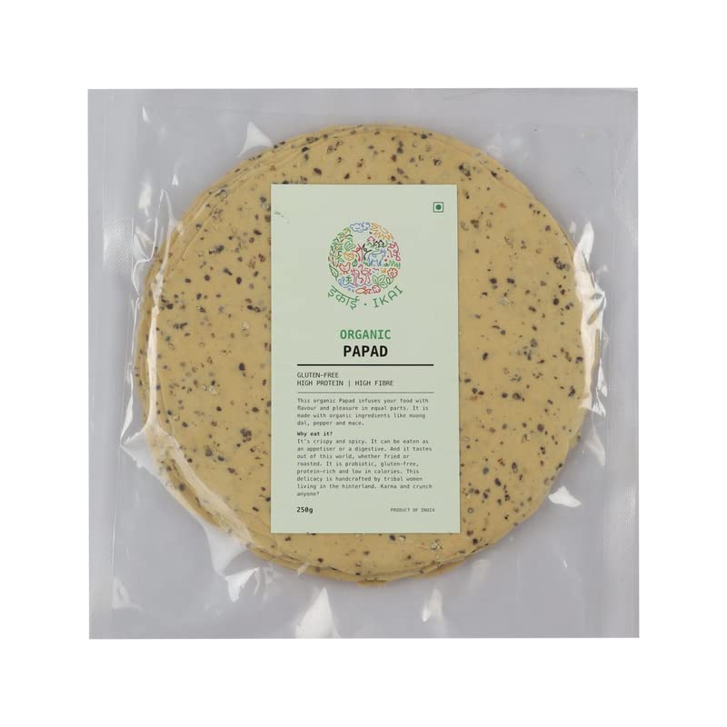 IKAI Organic Papad, Gluten Free, Protein-Rich, Healthy Snack, 250 gm (B0BZMTKTLC) Amazon Price History, Amazon Price Tracker