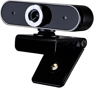 Mikikit Live Webcam Camera for Computer Camera with Mic PC Webcam Online Class To Rotate Black Rotatable Webcam Live Webcam Webcam