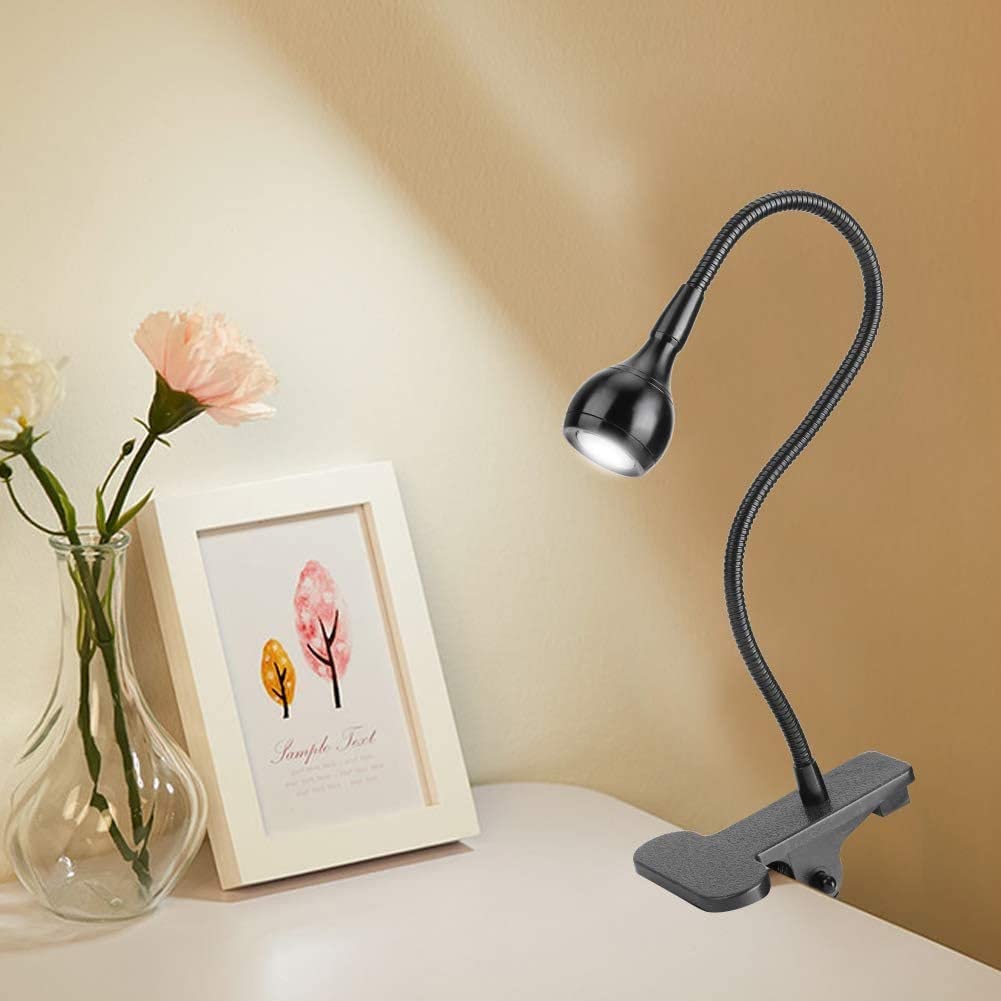 Lampada da scrivania a LED Lampada da tavolo ricaricabile USB pieghevole Lampada da comodino da notte Lampada da piccola clip Lampada da lettura per la cura degli occhi Lampada di bellezza dimmerabile