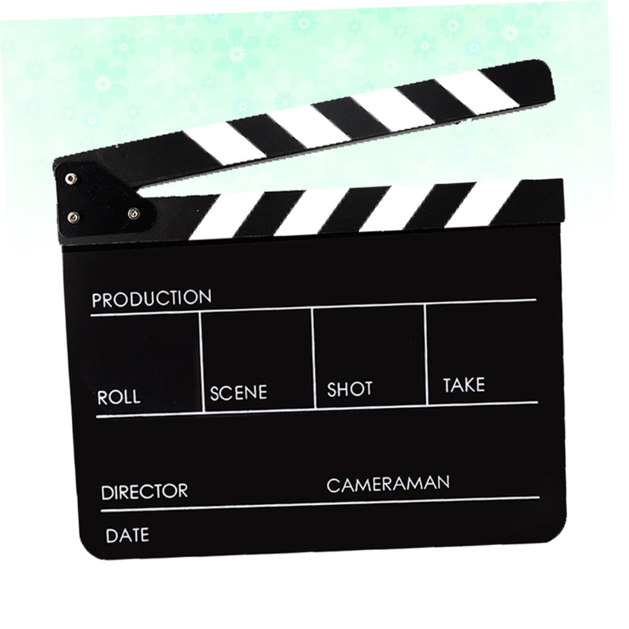 Operitacx Tavoletta Regista in Ardesia Accessorio per Fotografia Tavoletta per Film in Pachydermato Giocattolo di Ruolo per Ragazzo Ragazza per Palcoscenico Casa Festa Festival