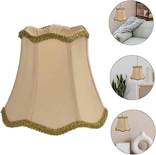 Miniatura 5 de DOITOOL Pantalla E14 Pantalla de lámpara de araña cubierta de lámpara de araña Sombras de luz de tela Sombras de luz en forma de campana E14