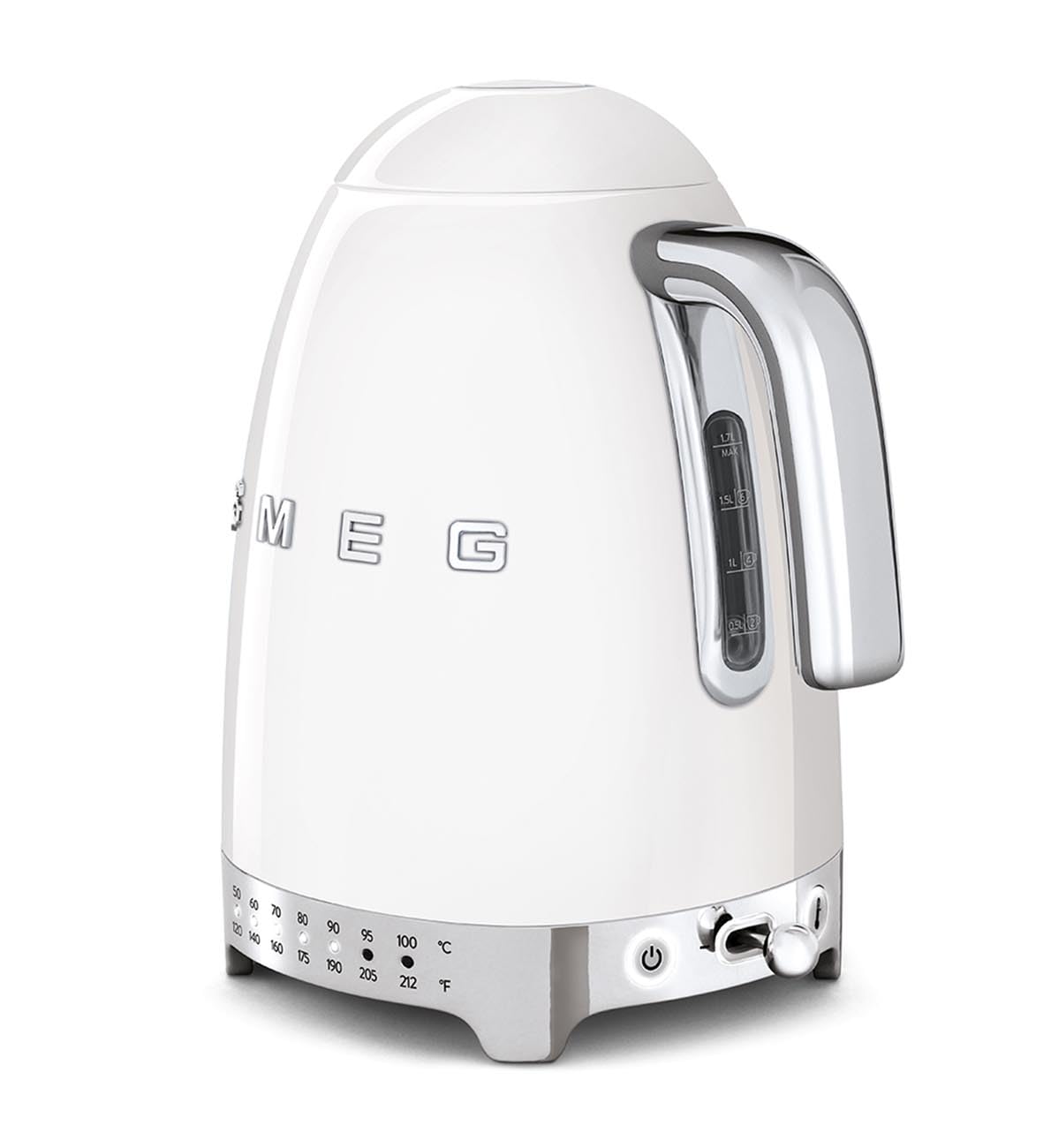 Smeg 50's Retro Style Aesthetic Variable Temperature Kettle, White