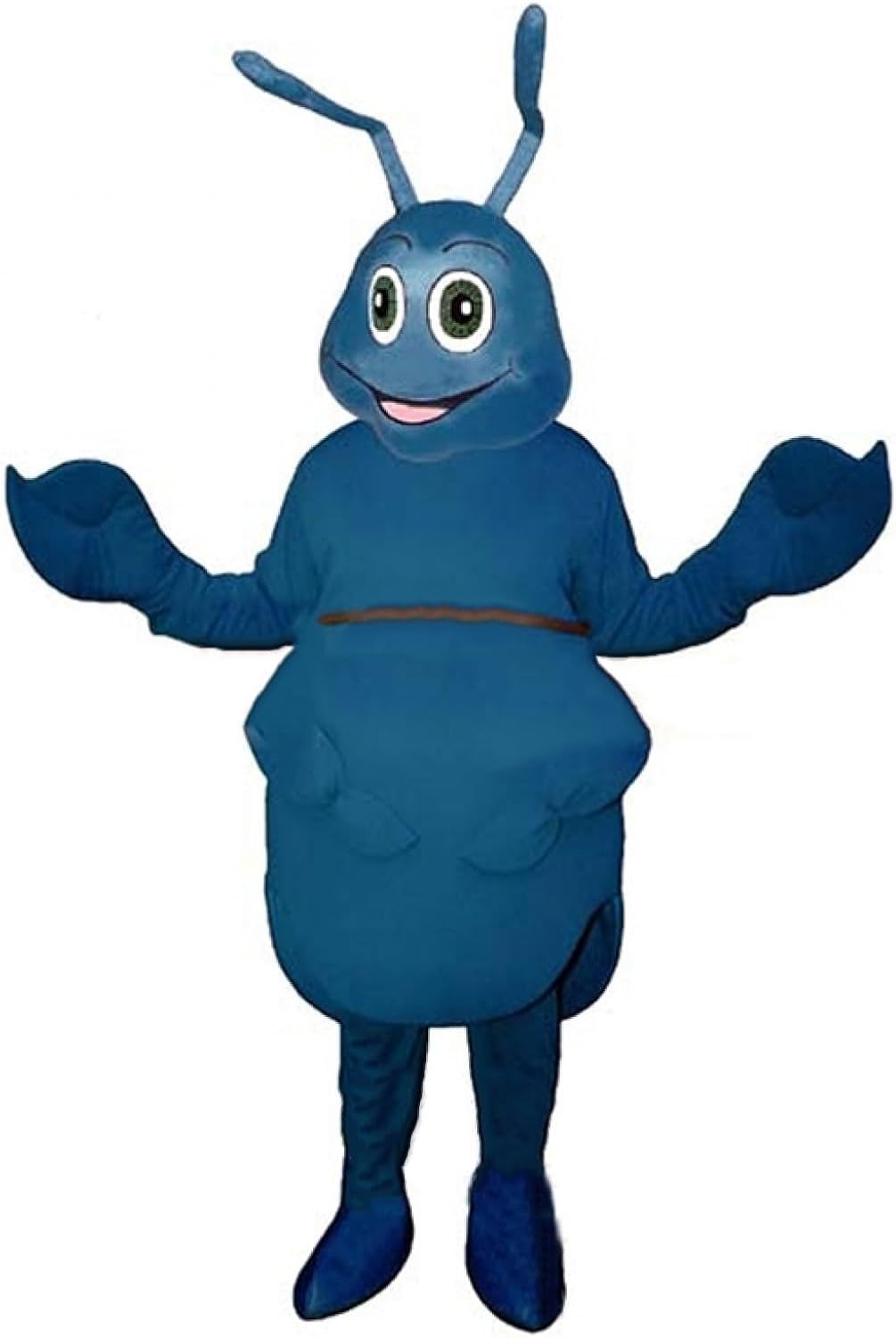 Blue Bug Mascot Costume Adult Size for Men & Women with Built-in Fan Inside the Head