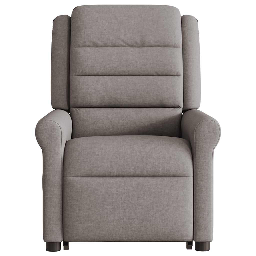 Sillón elevador reclinable, color gris tórtola