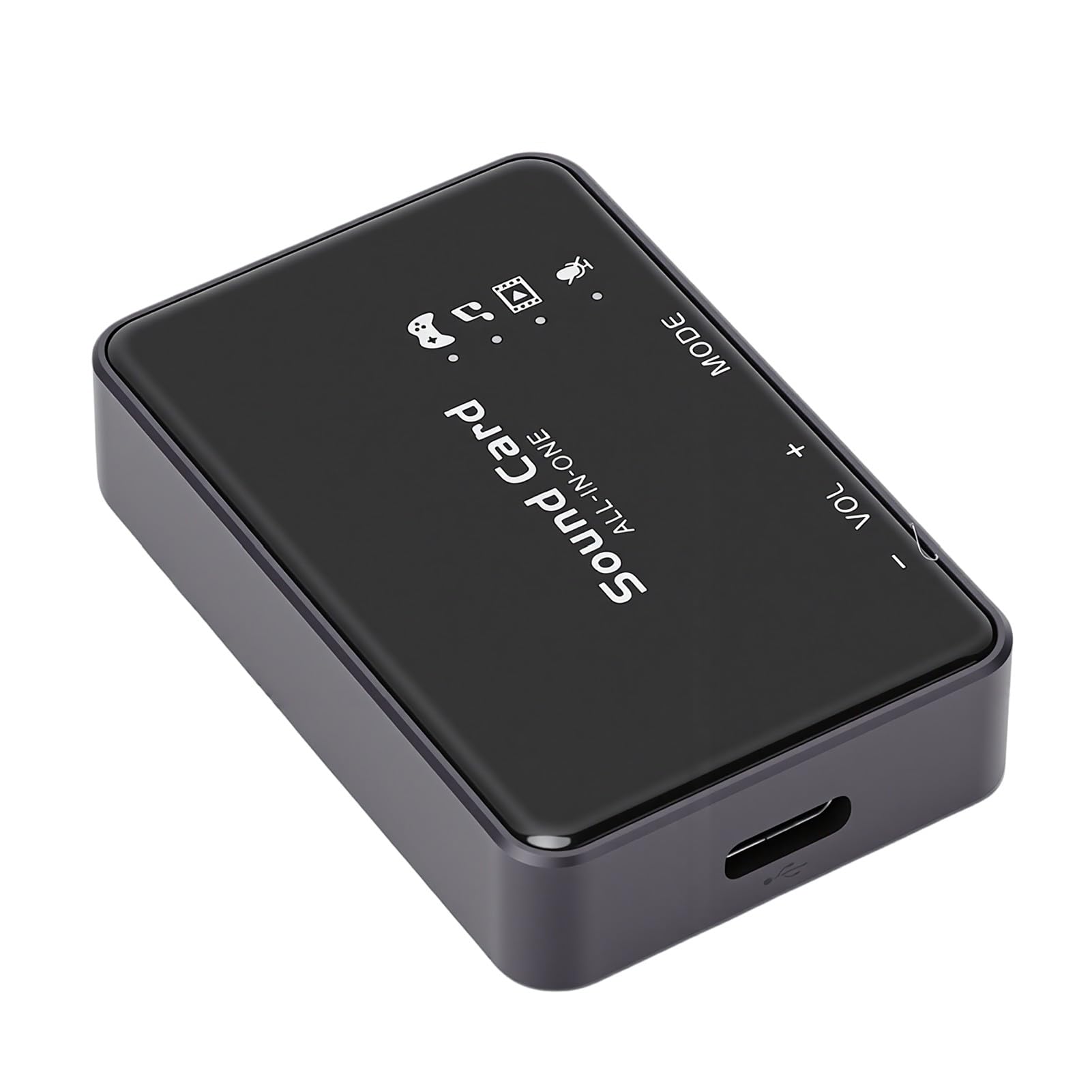 Dpofirs USB-Soundkarte 7.1 Surround Sound Hochauflösender 192-kHz-32-Bit-DAC für Spiele und Multimedia. Verwenden Sie eine Robuste Aluminiumlegierung