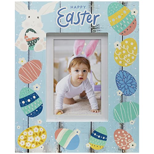 Fine Photo Gifts Happy Easter Blue Wood Picture Frame #TOP17
