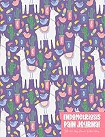 Endometriosis Pain Journal: Self Care Daily Planner and Food Diary - Llama 1086386590 Book Cover