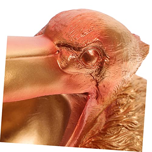 minkissy Vogel Statue Skulptur Schlüssel Behälter Dekorative Schale Geschenkebox Schmuck Box Aufbewahrungsbox Tischdekoration für Zuhause Desktop Ornament