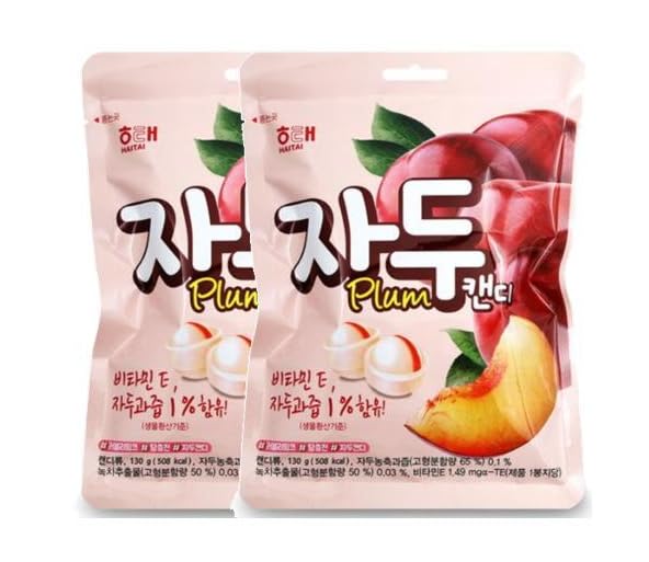 Dulces coreanos sabor ciruela 130g pack x2